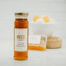 Load image into Gallery viewer, Flavor Infused Honey - Sea Salt Vanilla Bean -12oz Glass Jar
