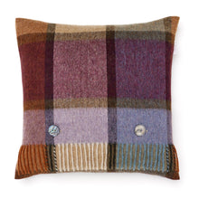 Load image into Gallery viewer, Pateley Damson Throw and Pillow - Merino Lambswool,: Pateley Damson / Throw