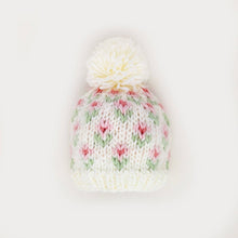 Load image into Gallery viewer, Bitty Blooms Blush Beanie Hat Baby & Kids: Small (0-6 months)