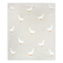Load image into Gallery viewer, Duck Waddle - Organic Cotton Jacquard Sweater knit baby Blanket