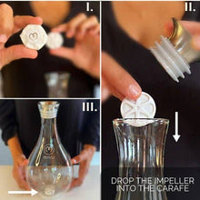 Load image into Gallery viewer, Swirl Structured Water Carafe: Graystone Base