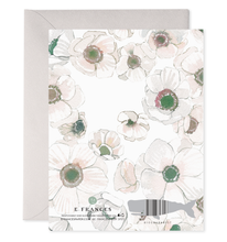Load image into Gallery viewer, White Flower Wedding Greeting Card