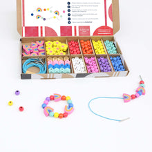Load image into Gallery viewer, Rainbow & Flower Bracelet Making Kit