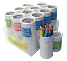 Load image into Gallery viewer, 21602 12 sets of 12 mini pencils in mini paper tube-12