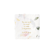 Load image into Gallery viewer, Greta Thunberg Quote Petite Handmade Paper Letterpress