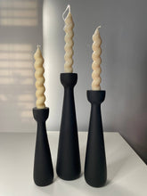 Load image into Gallery viewer, Candelabras set of 3 | Taper Candle Holder: Matte Black (Painted)