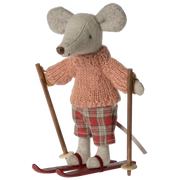 Load image into Gallery viewer, Maileg - Winter Mouse with Ski Set - Big Sister