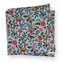 Load image into Gallery viewer, Aromatherapy Large Heat & Cold Wrap: 450 | Dogwood and Hummingbird on Dark Teal / Lavender