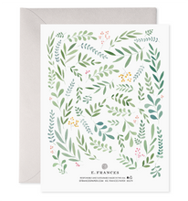 Load image into Gallery viewer, Pretty Leaves | Floral Birthday Greeting Card: 4.25 X 5.5 INCHES