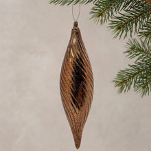 Load image into Gallery viewer, Bronze Glass Finial Ornament 9"
