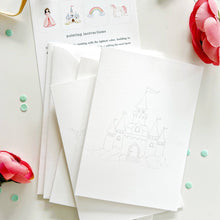 Load image into Gallery viewer, Fairytale paintable watercolor notecard set