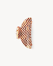 Load image into Gallery viewer, Midi Heirloom Claw in Tortoise Checker