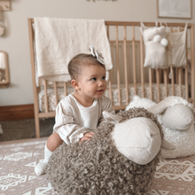 Load image into Gallery viewer, BAA BAA Sheep POUFF // Ride-on toys : Taupe