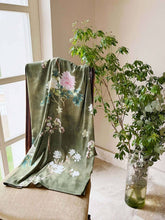 Load image into Gallery viewer, Floral Olive Kimono Robe: Robe Only / Olive green / One Size Fits from S to XL