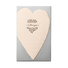 Load image into Gallery viewer, I Love You Blush Hearts Handmade Paper Letterpress Card