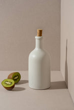Load image into Gallery viewer, Handmade Stoneware Olive Oil Dispenser | Jazz 21 oz: Matte White