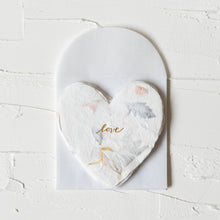Load image into Gallery viewer, Love Petite Foiled Handmade Paper Letterpress Heart: Single