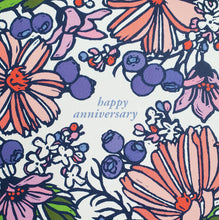 Load image into Gallery viewer, NEW Happy Anniversary Floral Greeting Card