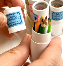 Load image into Gallery viewer, 21602 12 sets of 12 mini pencils in mini paper tube-12