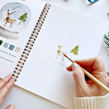 Load image into Gallery viewer, Winter watercolor workbook