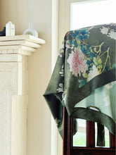 Load image into Gallery viewer, Floral Olive Kimono Robe: Robe Only / Olive green / One Size Fits from S to XL