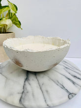 Load image into Gallery viewer, Half Moon Candle | Bowl Candle: White & Gold / Fraser Fir