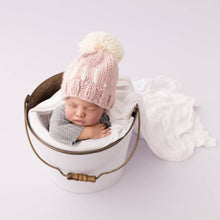 Load image into Gallery viewer, Hi. Rosy Hand Knit Beanie Hat Baby & Kids: S (0-6 months)