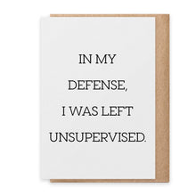 Load image into Gallery viewer, Unsupervised - Greeting Card