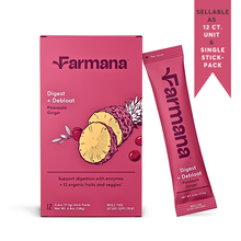 Load image into Gallery viewer, Digest + Debloat - Functional Superfood Digestion Blend: 12 stick packs