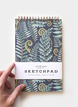 Load image into Gallery viewer, Forest Fern Spiral Bound Sketchpad