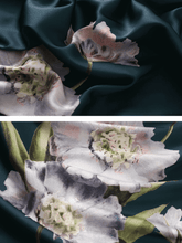 Load image into Gallery viewer, Blooming Anemone Kimono Robe: Olive / One Size Fits from S to XL