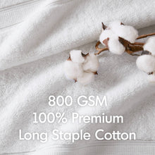Load image into Gallery viewer, 8-Piece 800gsm Cotton Absorbent Towel Set, Taupe