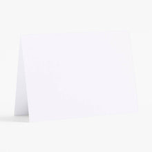 Load image into Gallery viewer, 4 Bar Folded Note Card Bulk Pack (100 pack): Luxe White