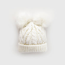 Load image into Gallery viewer, Winter White Fluffer Beanie Hat Baby & Kids: M (6-24 Months)