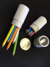 Load image into Gallery viewer, 21602 12 sets of 12 mini pencils in mini paper tube-12