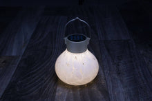 Load image into Gallery viewer, Tea Lantern - 5" Glass Outdoor Solar Lantern - White