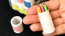Load image into Gallery viewer, 21602 12 sets of 12 mini pencils in mini paper tube-12