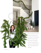 Load image into Gallery viewer, Norfolk Pine Christmas Garland Real Touch By Luxe B Co. 15ft