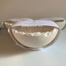 Load image into Gallery viewer, Half Moon Candle | Bowl Candle: White & Gold / Fraser Fir