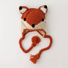 Load image into Gallery viewer, Fox Earflap Beanie Hat Baby & Kids: S (0-6 Months)