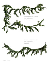 Load image into Gallery viewer, Norfolk Pine Christmas Garland Real Touch By Luxe B Co. 15ft