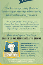 Load image into Gallery viewer, Spicy Ginger Syrup 12oz - cocktail / mocktail beverage mixer