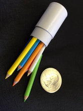 Load image into Gallery viewer, 21602 12 sets of 12 mini pencils in mini paper tube-12