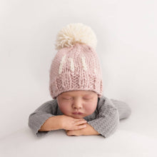 Load image into Gallery viewer, Hi. Rosy Hand Knit Beanie Hat Baby & Kids: S (0-6 months)