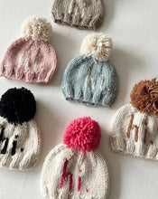 Load image into Gallery viewer, Hi. Rosy Hand Knit Beanie Hat Baby & Kids: S (0-6 months)
