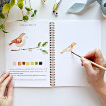 Load image into Gallery viewer, Animals watercolor workbook