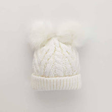 Load image into Gallery viewer, Winter White Fluffer Beanie Hat Baby & Kids: M (6-24 Months)