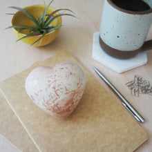 Load image into Gallery viewer, Large Heart Paperweight, Natural Stone