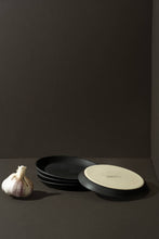 Load image into Gallery viewer, Handmade Stoneware Flat Side Plate | Edan 5.9": Matte Green/Shiny Green