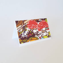 Load image into Gallery viewer, Mushroom Mini Notes Card Set of 8, Stocking Stuffer Idea